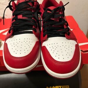 Nike Red and White Athletic Shoes